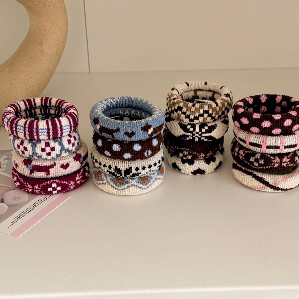 Polka Dot Bow Shell Hair Claw Elegant Clip: Red