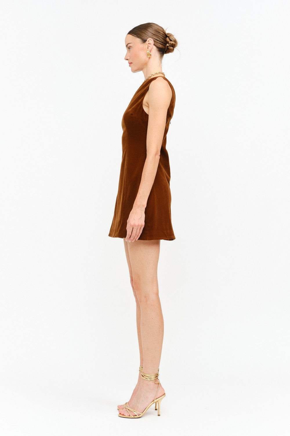 Carmine Velvet Dress