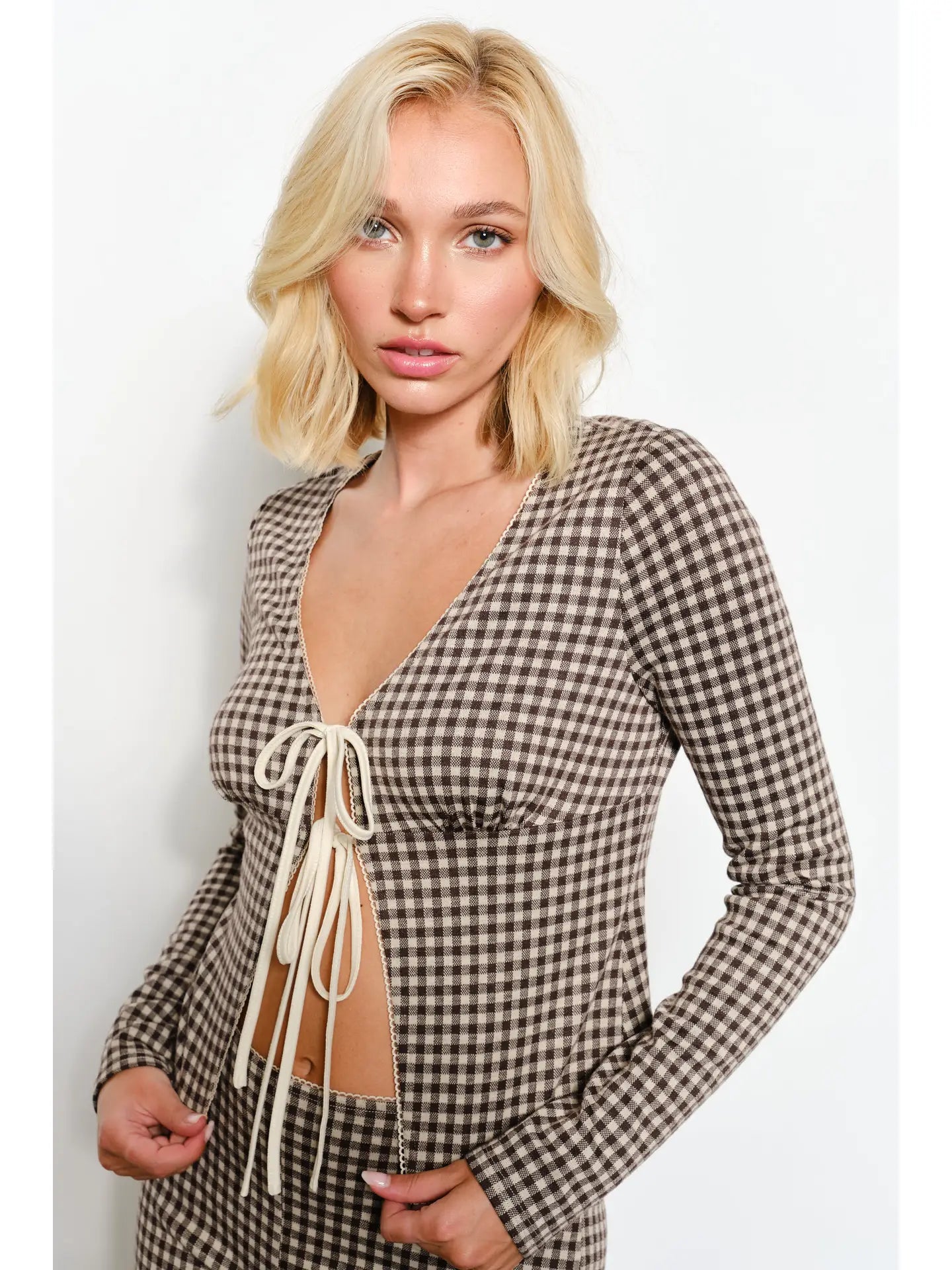 Kylie Gingham Top
