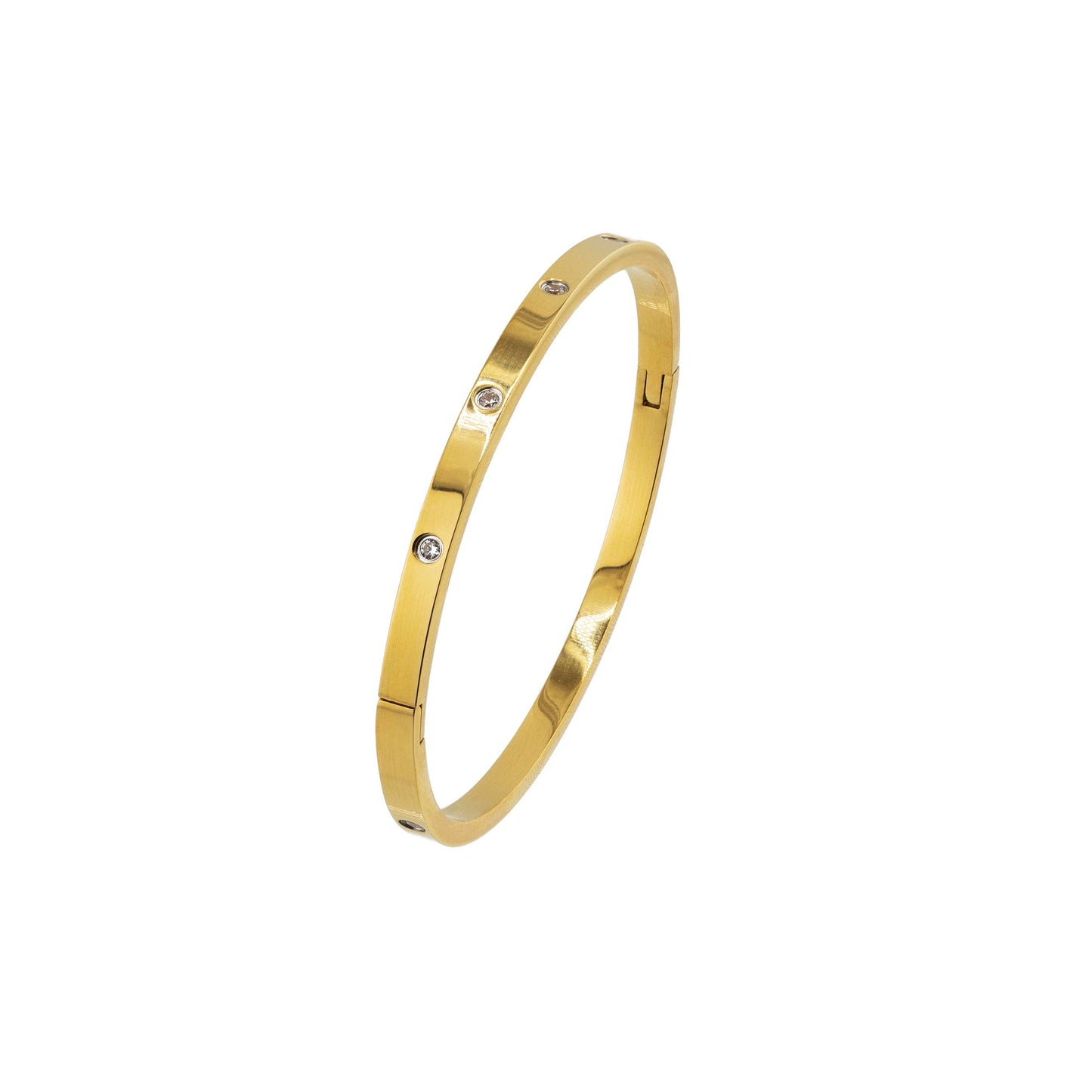 Gold Diamond Bangle