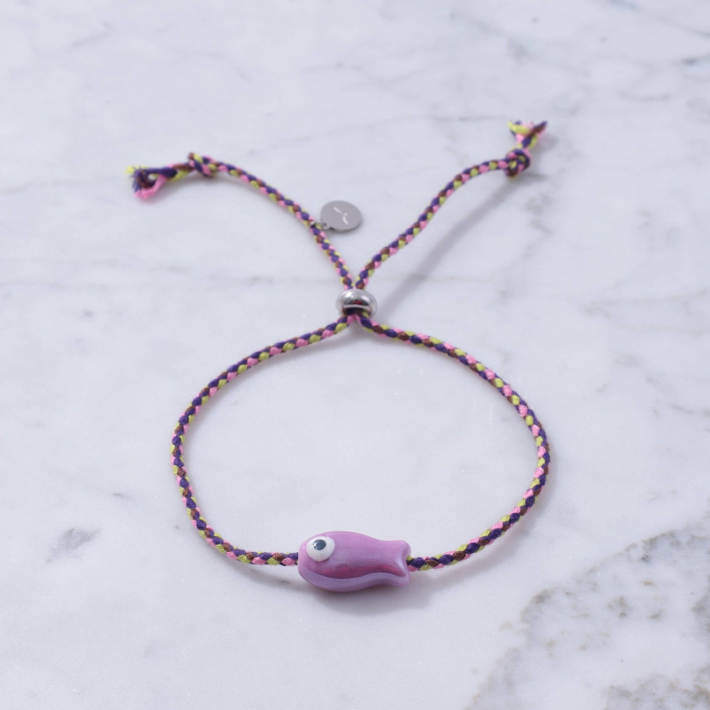 Sailor String Good Luck Fish Bracelet Trending : Lime Fish/Old Town String