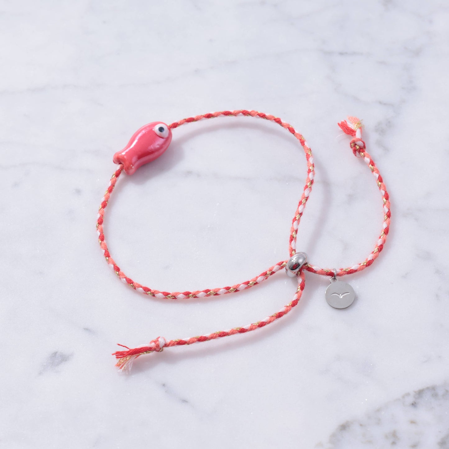 Sailor String Good Luck Fish Bracelet Trending : Lime Fish/Old Town String