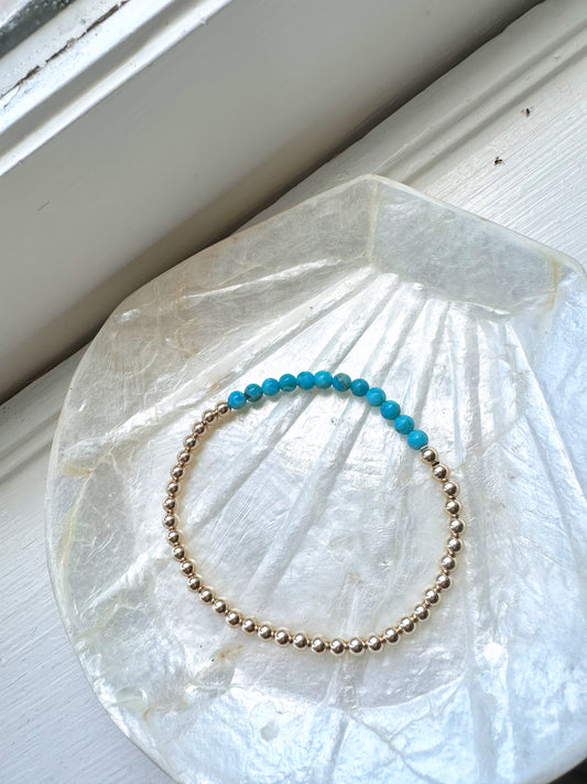 The Grace Beaded Turquoise Bracelet