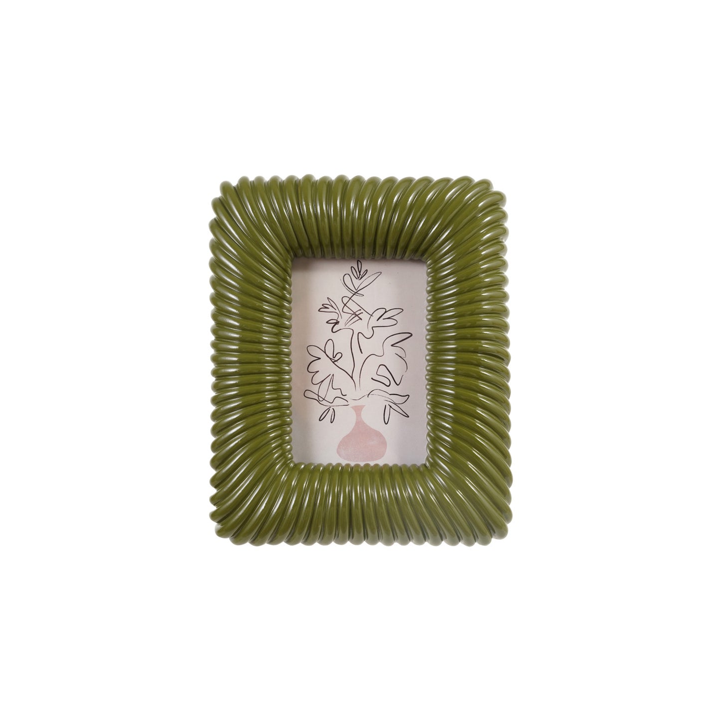 Resin Ribbed Photo Frame