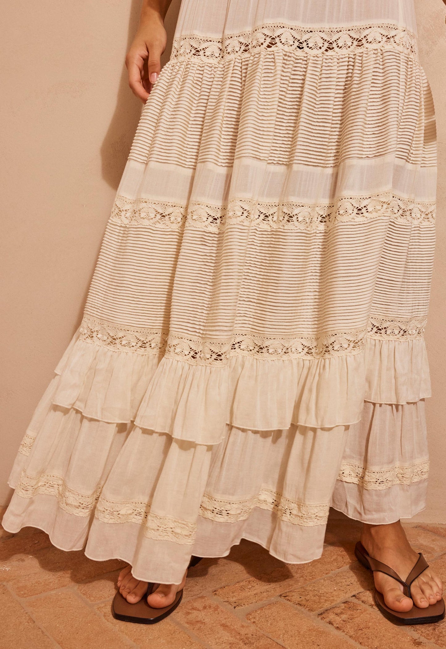 Ines Tiered Maxi Skirt