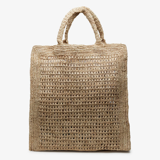 Sicily Raffia Market Bag in Natural