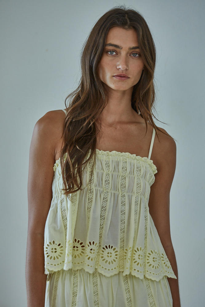Ansley Eyelet Top