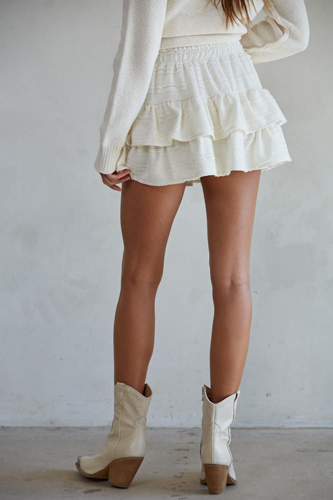 Jane Ruffle Mini Skort