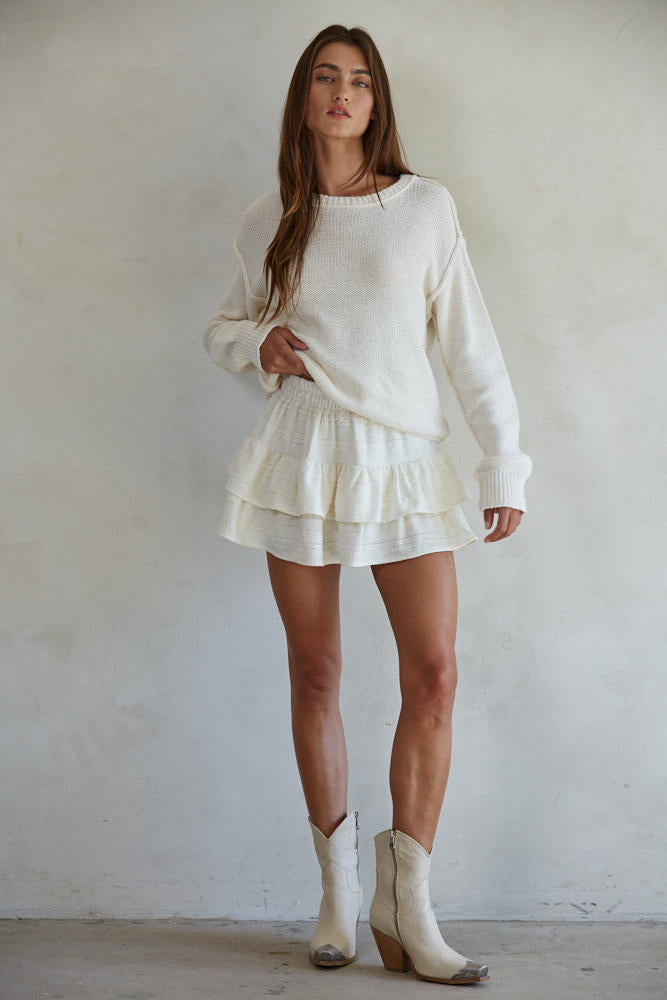 Jane Ruffle Mini Skort