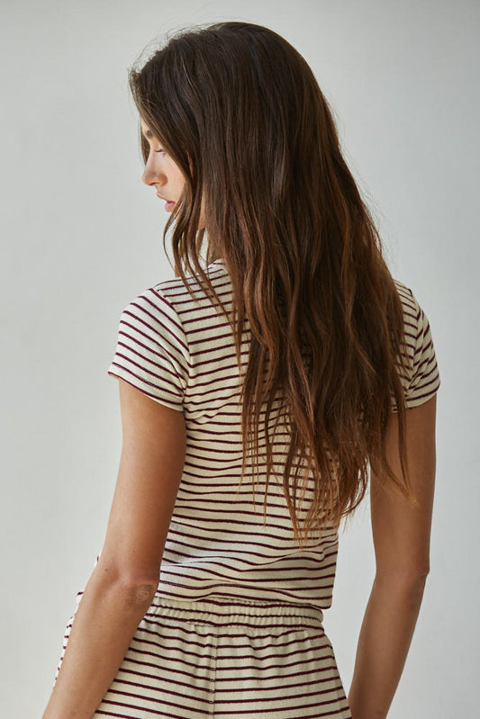 Sunday Lounge Striped Top