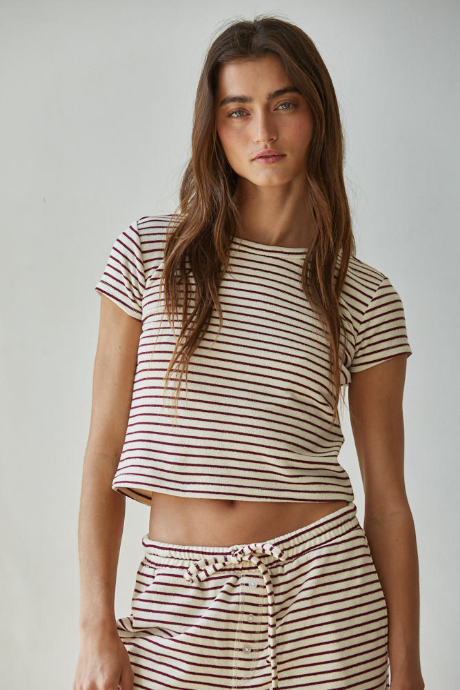 Sunday Lounge Striped Top