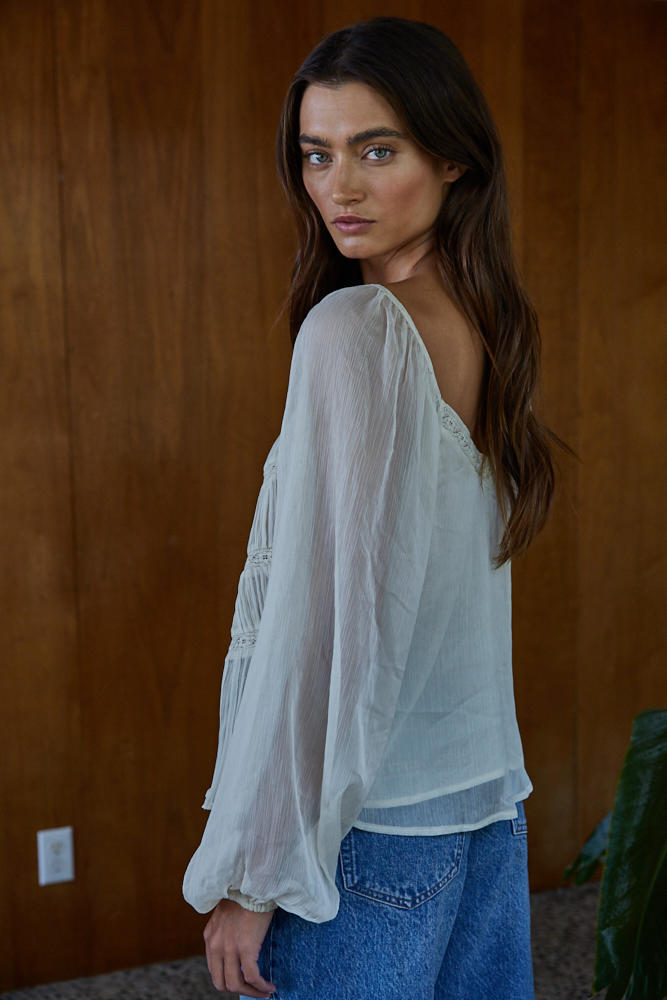 Love Letter Smocked Top