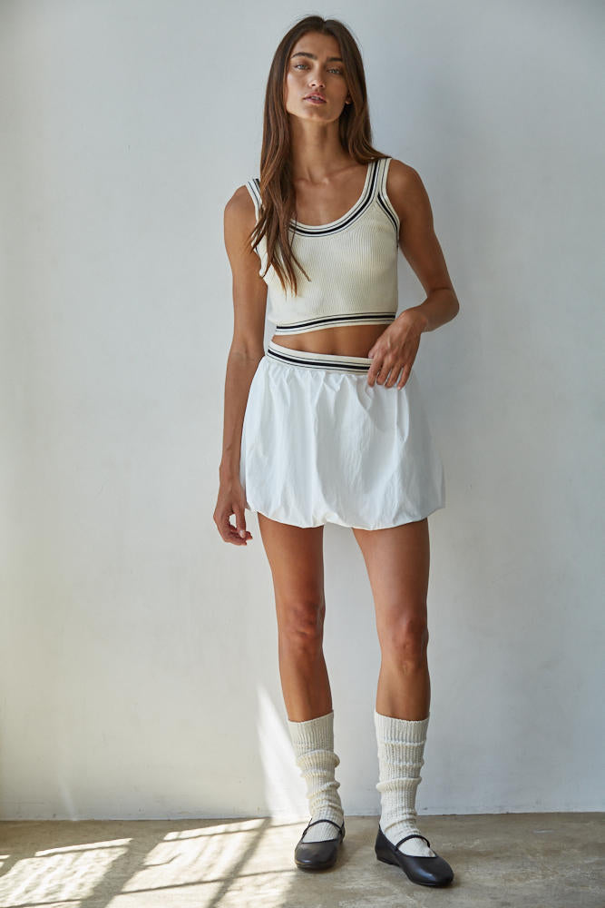 Ace Charm Bubble Mini Skirt