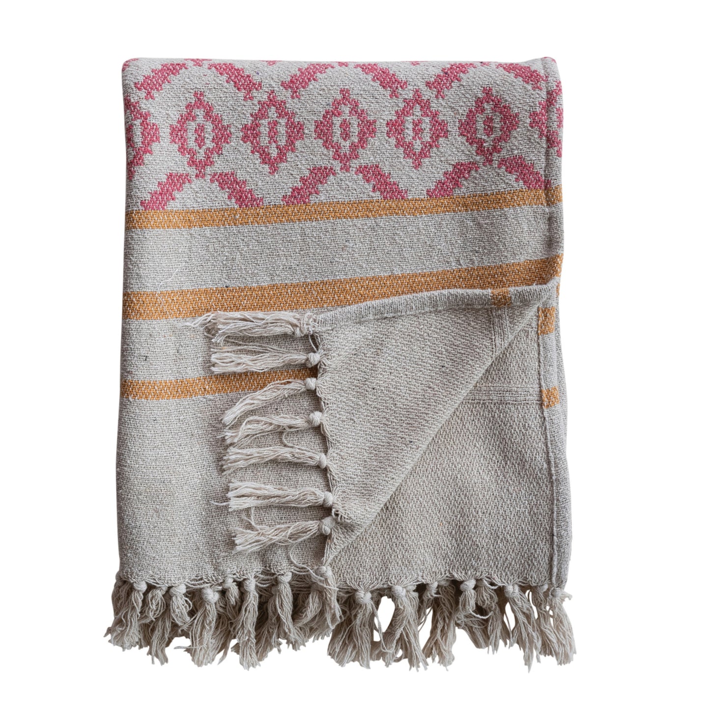 Recycled Woven Jacquard Throw