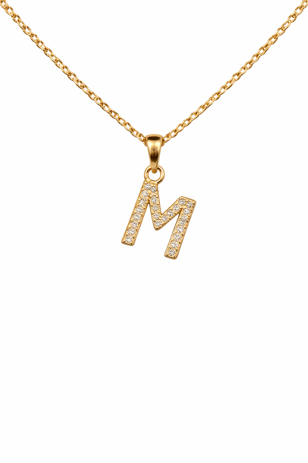 Diamond Initial Necklace