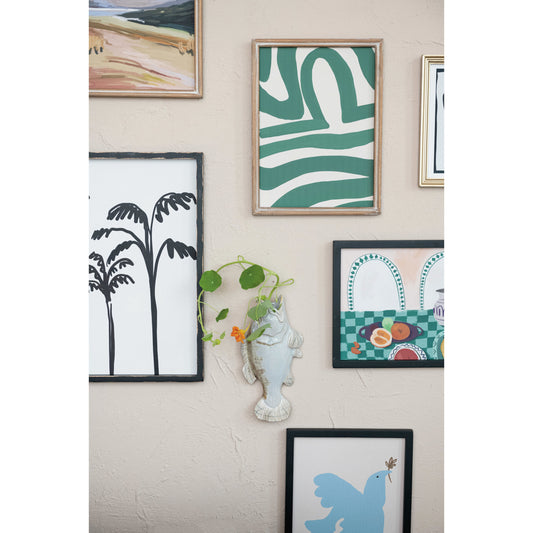fish-shaped wall vase