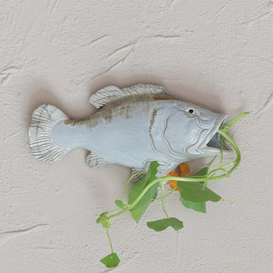 fish-shaped wall vase