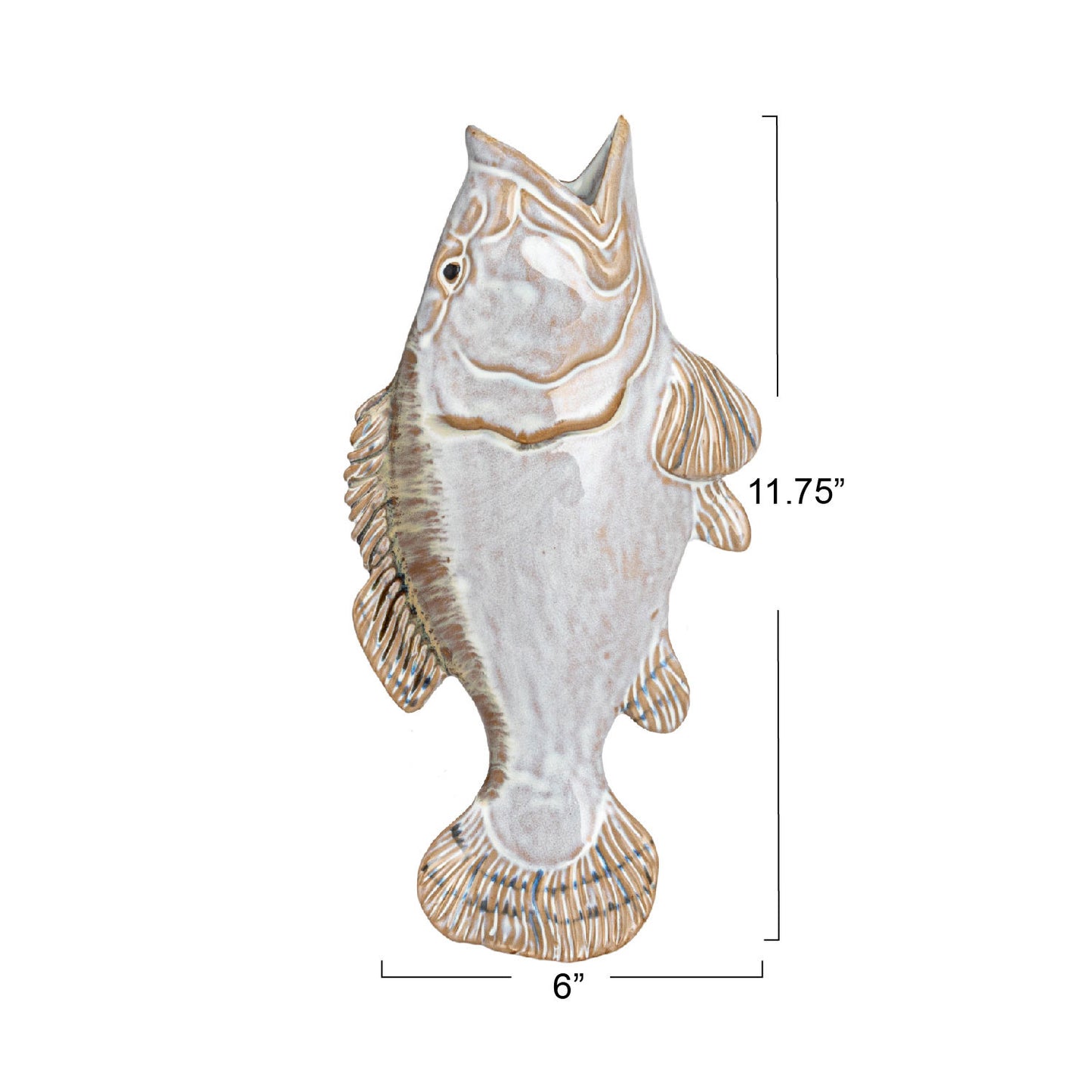 fish-shaped wall vase
