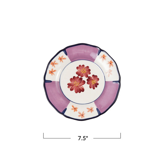 Scalloped Botanical Plate