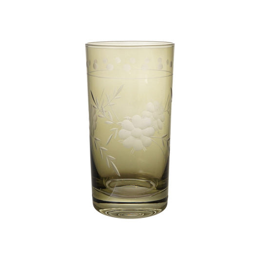Botanical Etched Glass