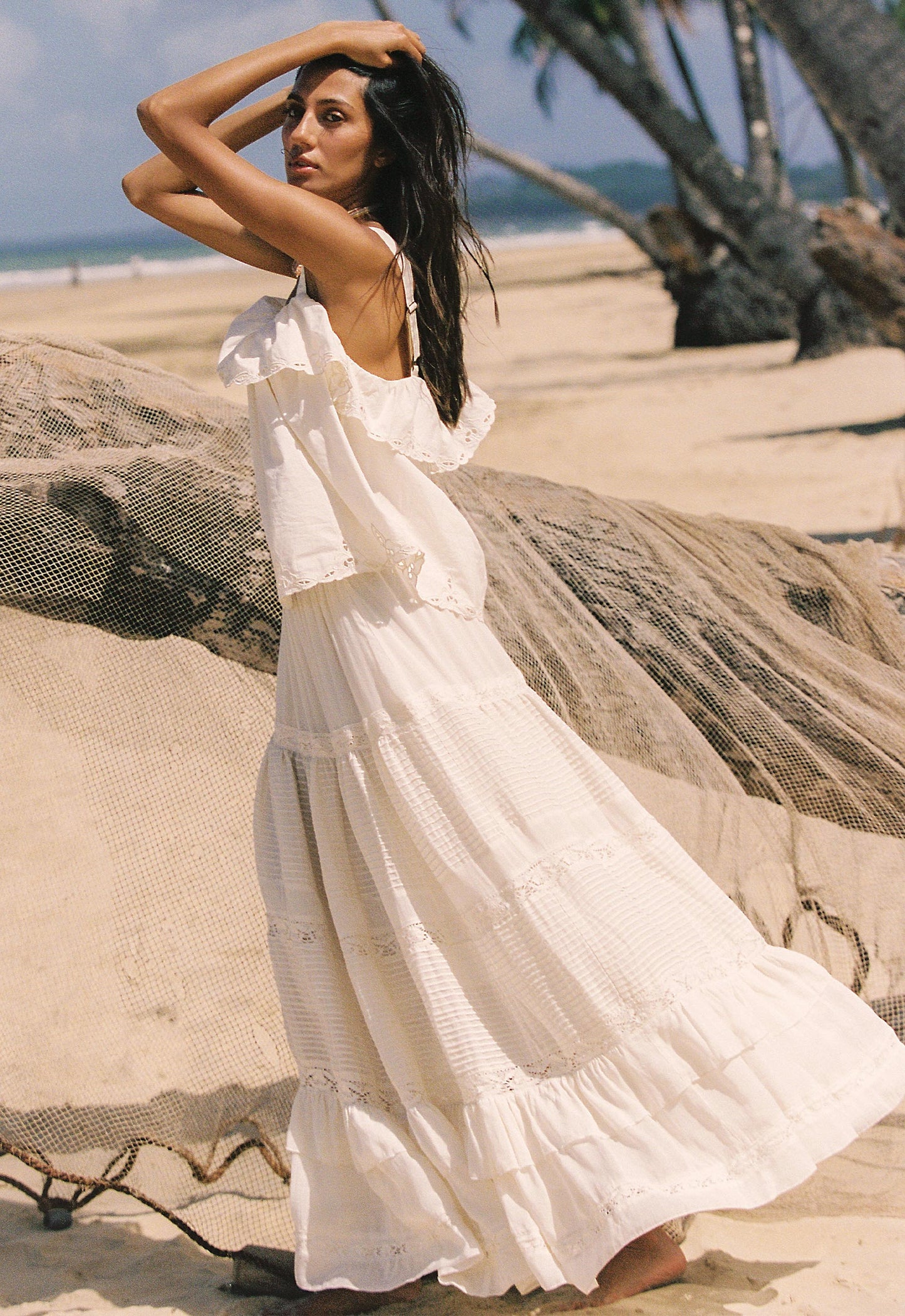 Ines Tiered Maxi Skirt