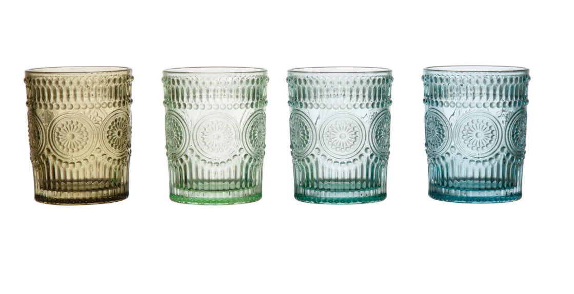 Embossed Drinking Glass