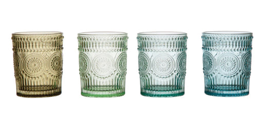 Embossed Drinking Glass