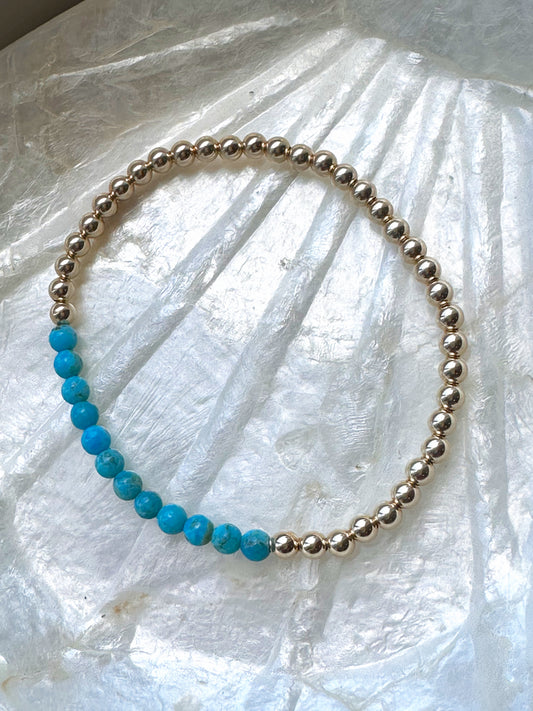 The Grace Beaded Turquoise Bracelet