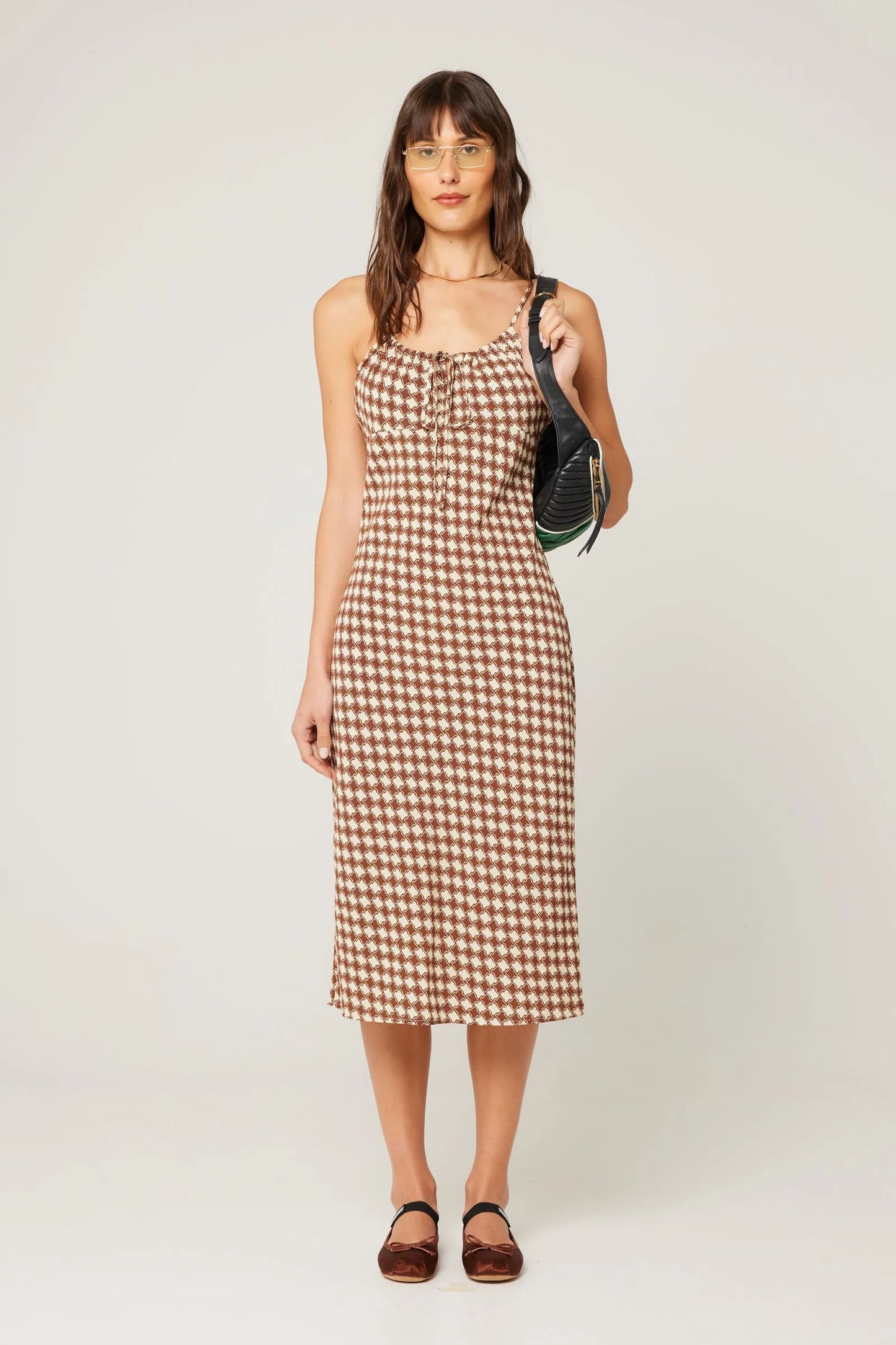 Georgie Slip Dress - Bronze Geo