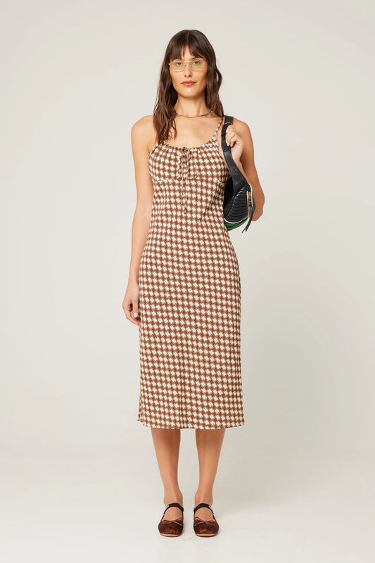 Georgie Slip Dress - Bronze Geo