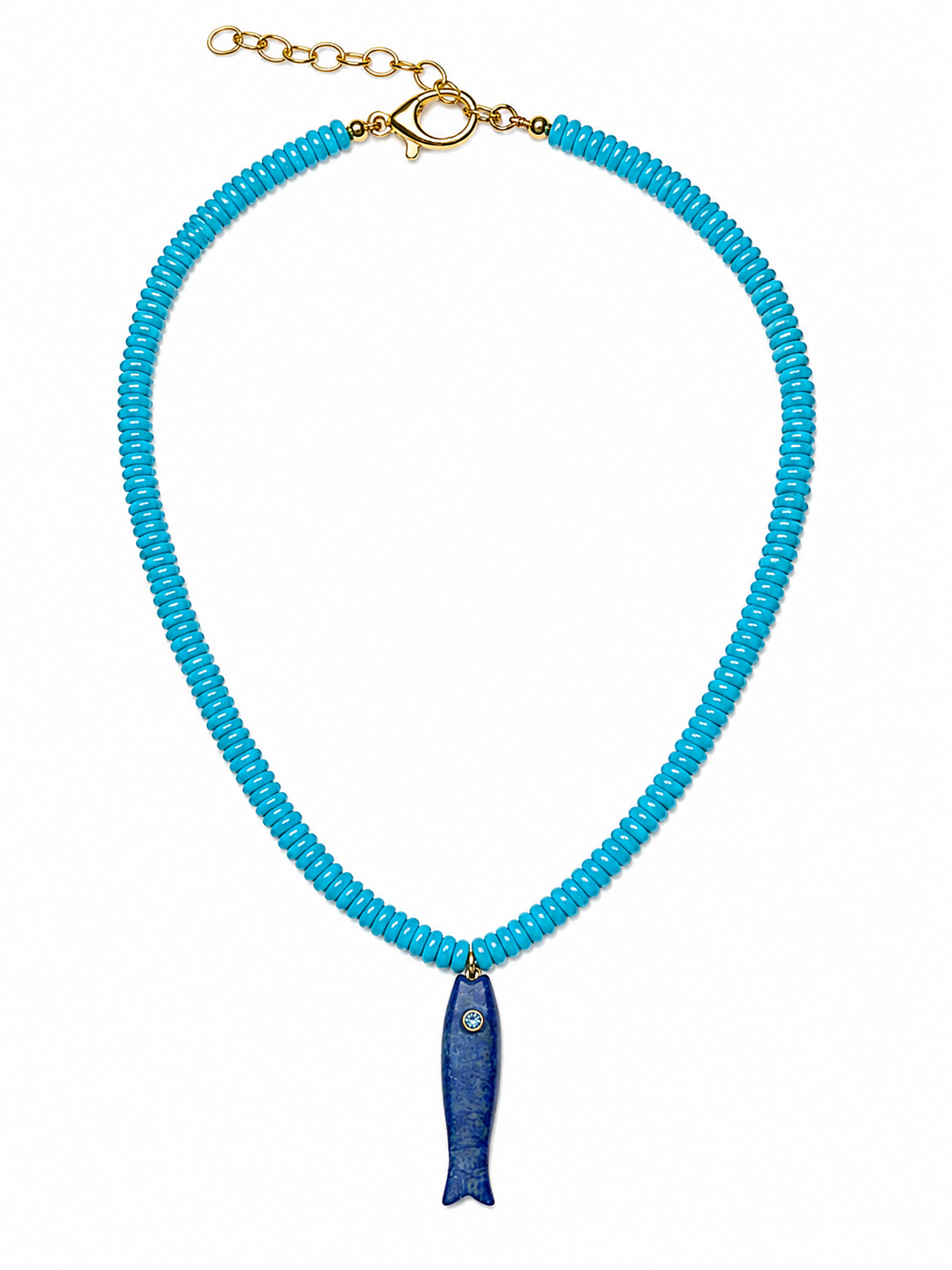 LEWIS FISH BEADED NECKLACE