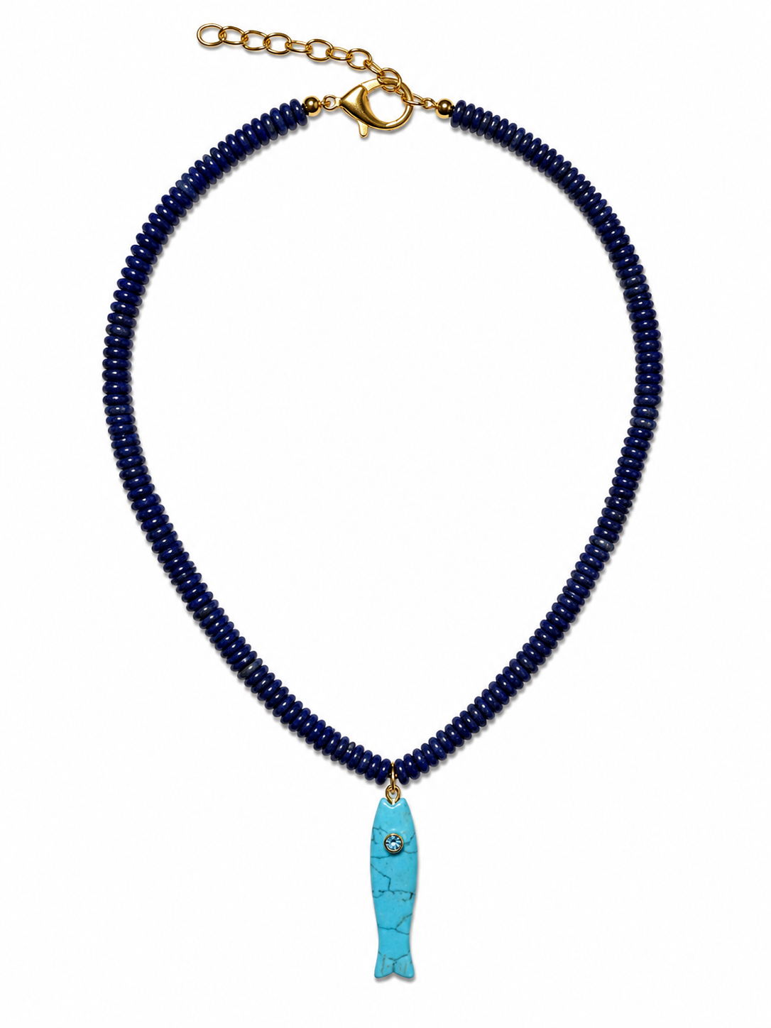 LEWIS FISH BEADED NECKLACE