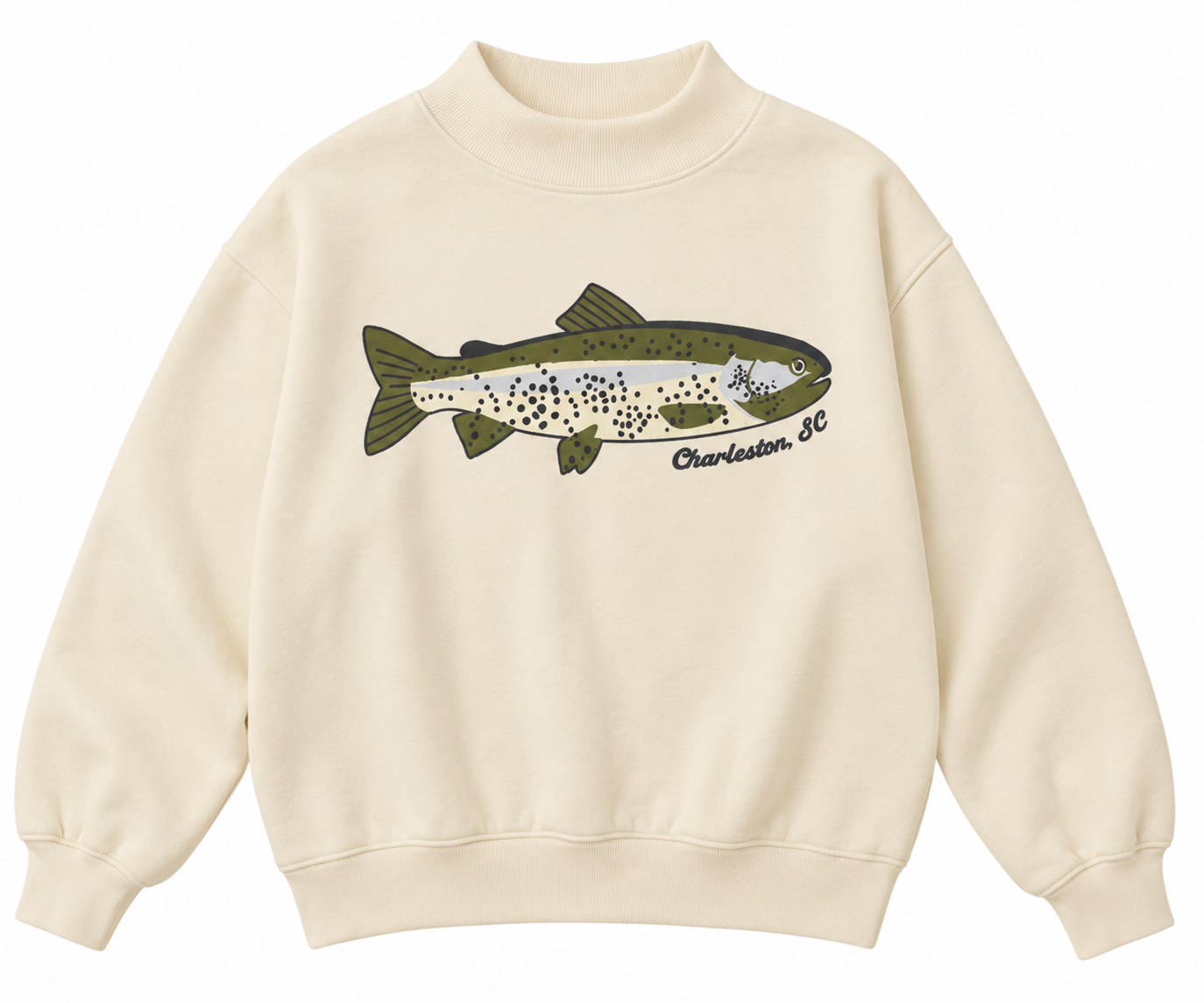 Charleston Fish Mock Neck