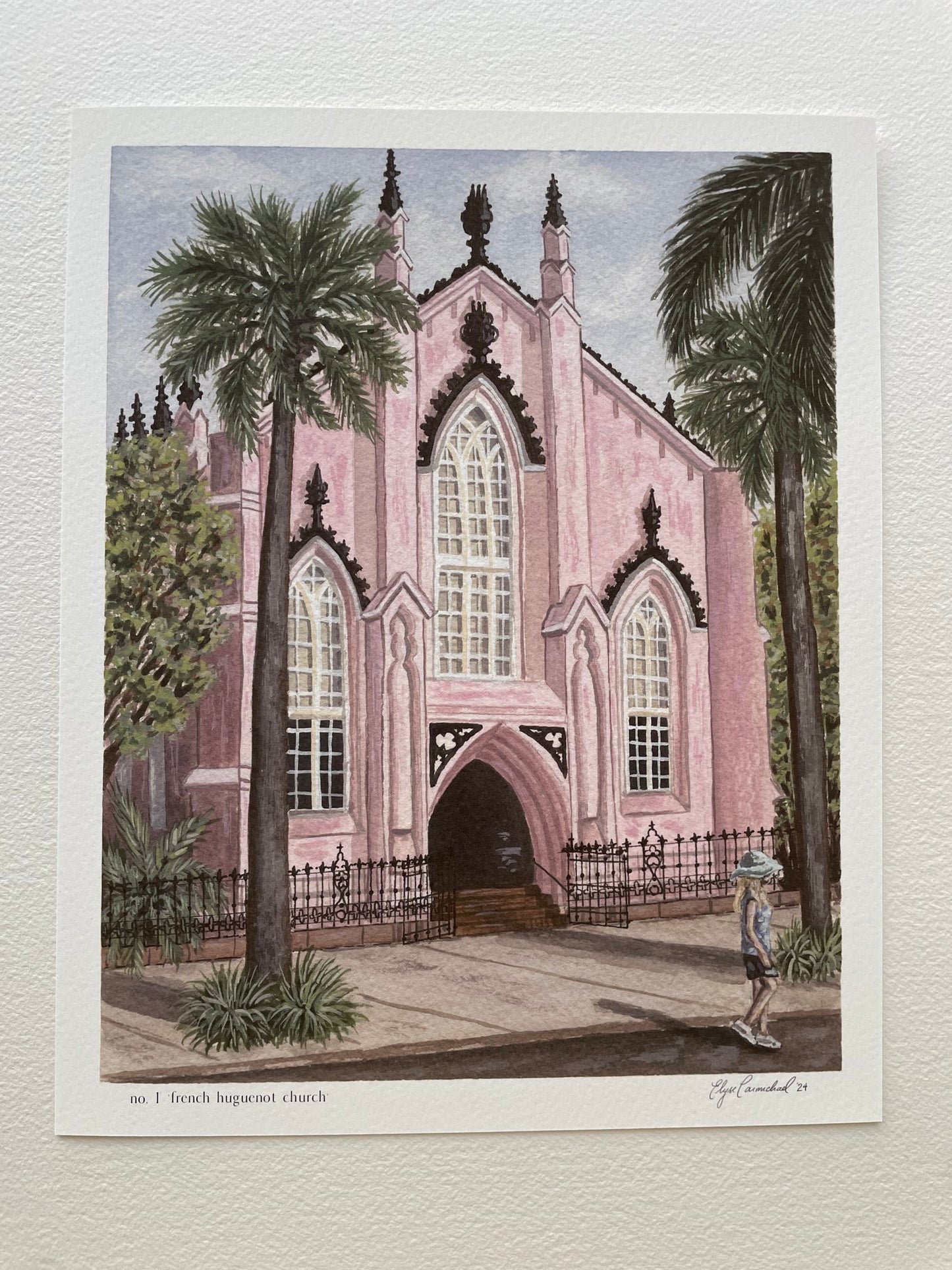 No. 1 'french huguenot church' print