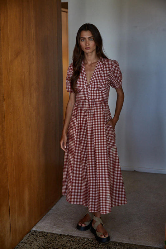 The Gloria Gingham Dress