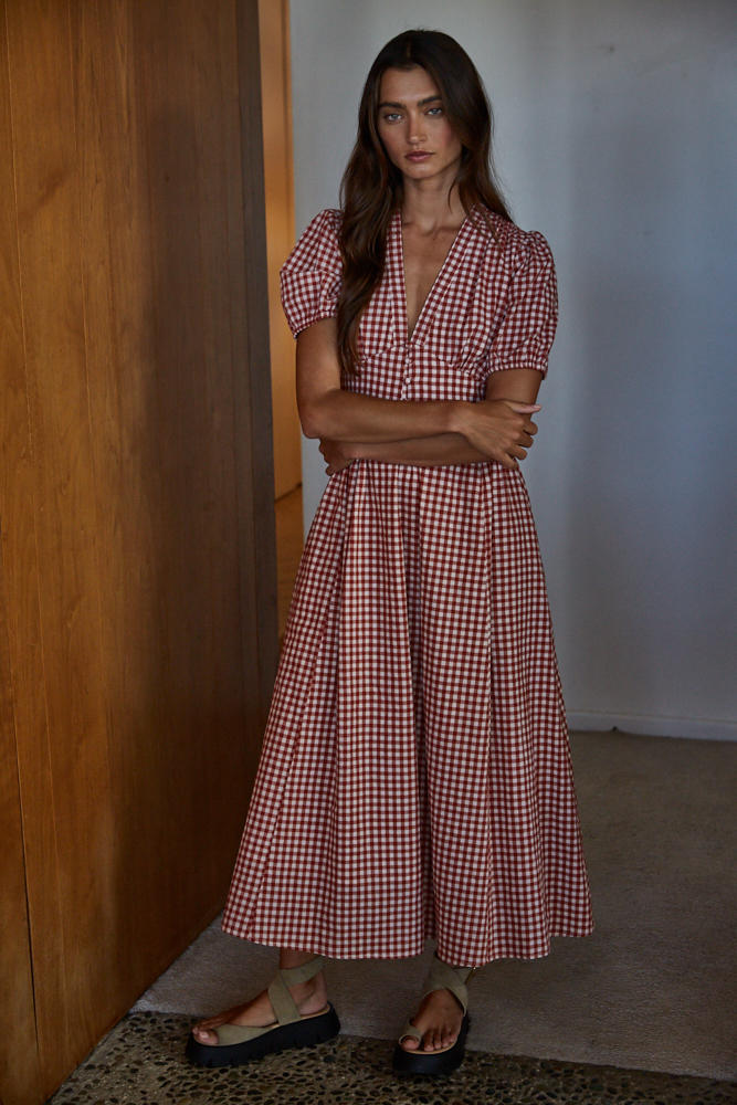 The Gloria Gingham Dress