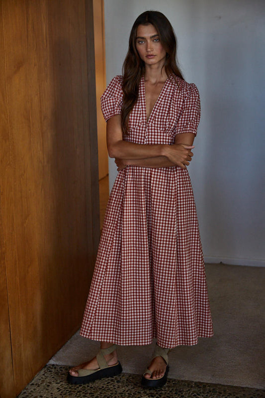 The Gloria Gingham Dress