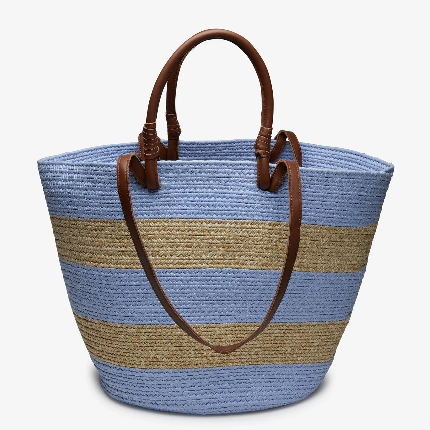 Laguna Fabric Basket Bag in Chocolate