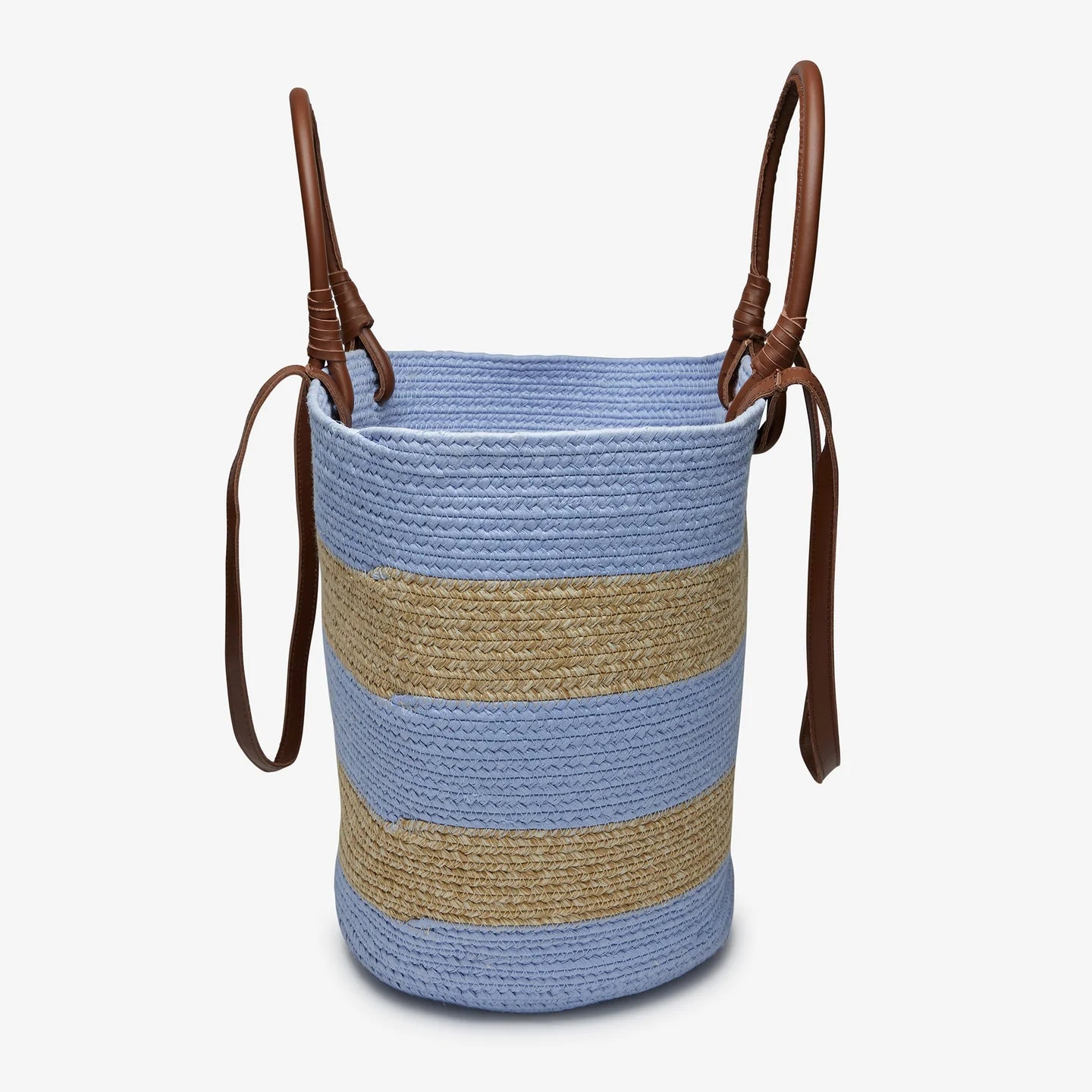 Laguna Fabric Basket Bag in Chocolate