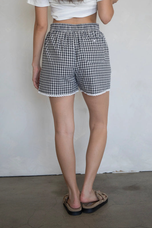 LACEY GINGHAM BOXER SHORT