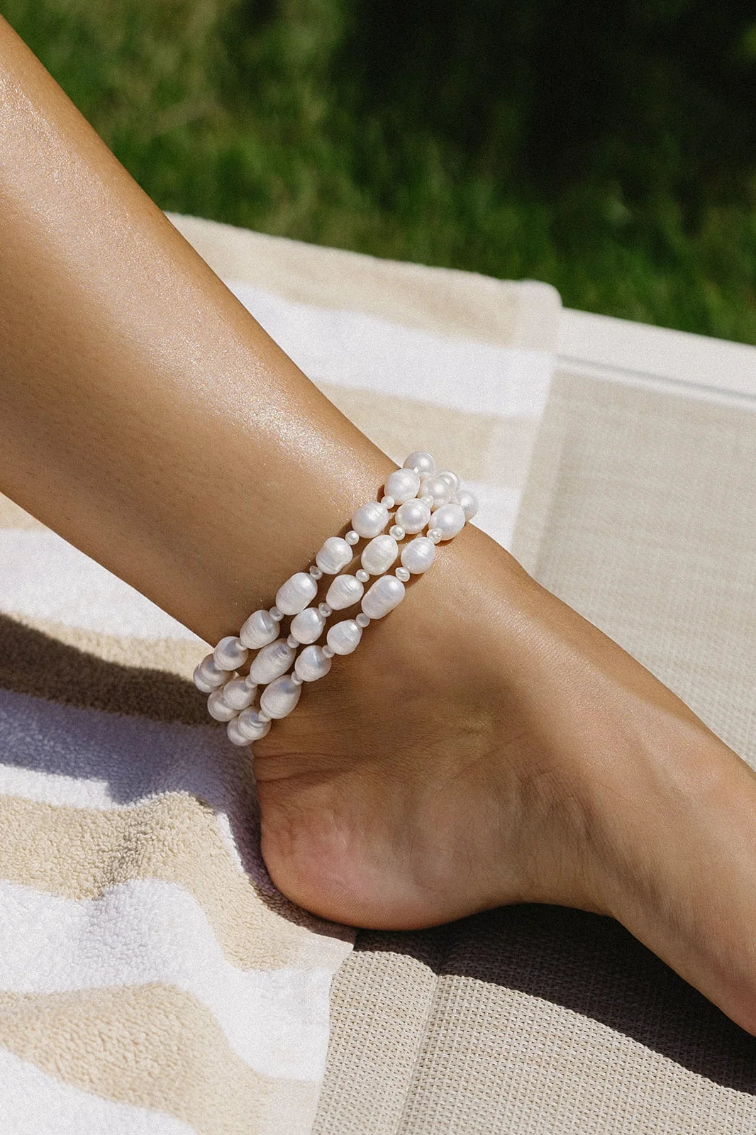 All Pearl Anklet