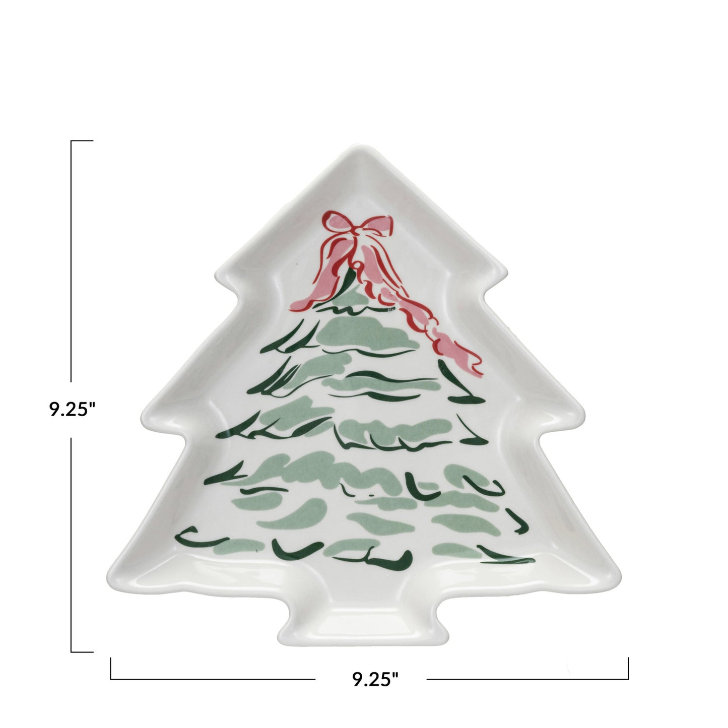 Stoneware Tree Shaped Plate