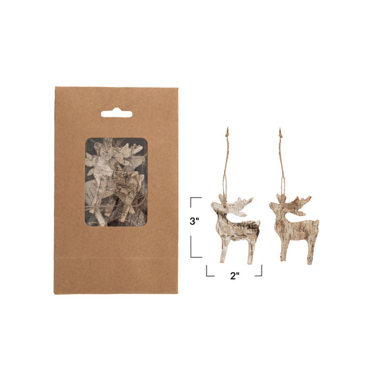 The Birch Deer Ornaments