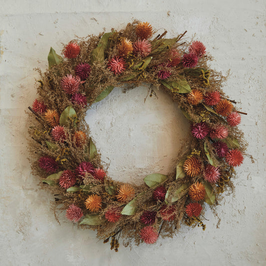 Dried Natural Botanicals Wreath, Multi Color