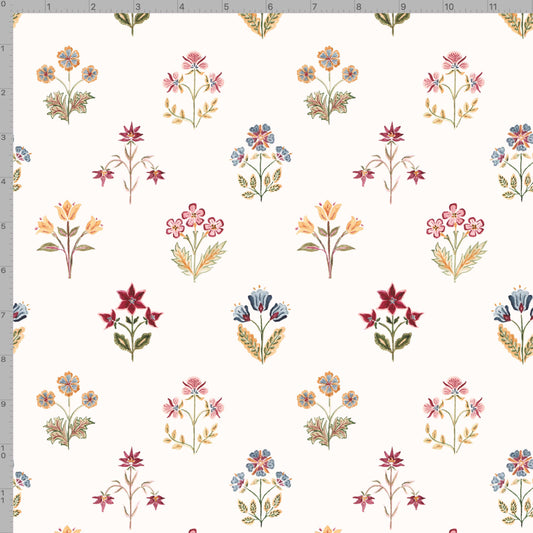 Christmas Block Print Wrapping Paper Sheets