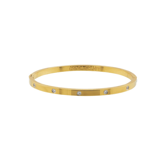 Gold Diamond Bangle