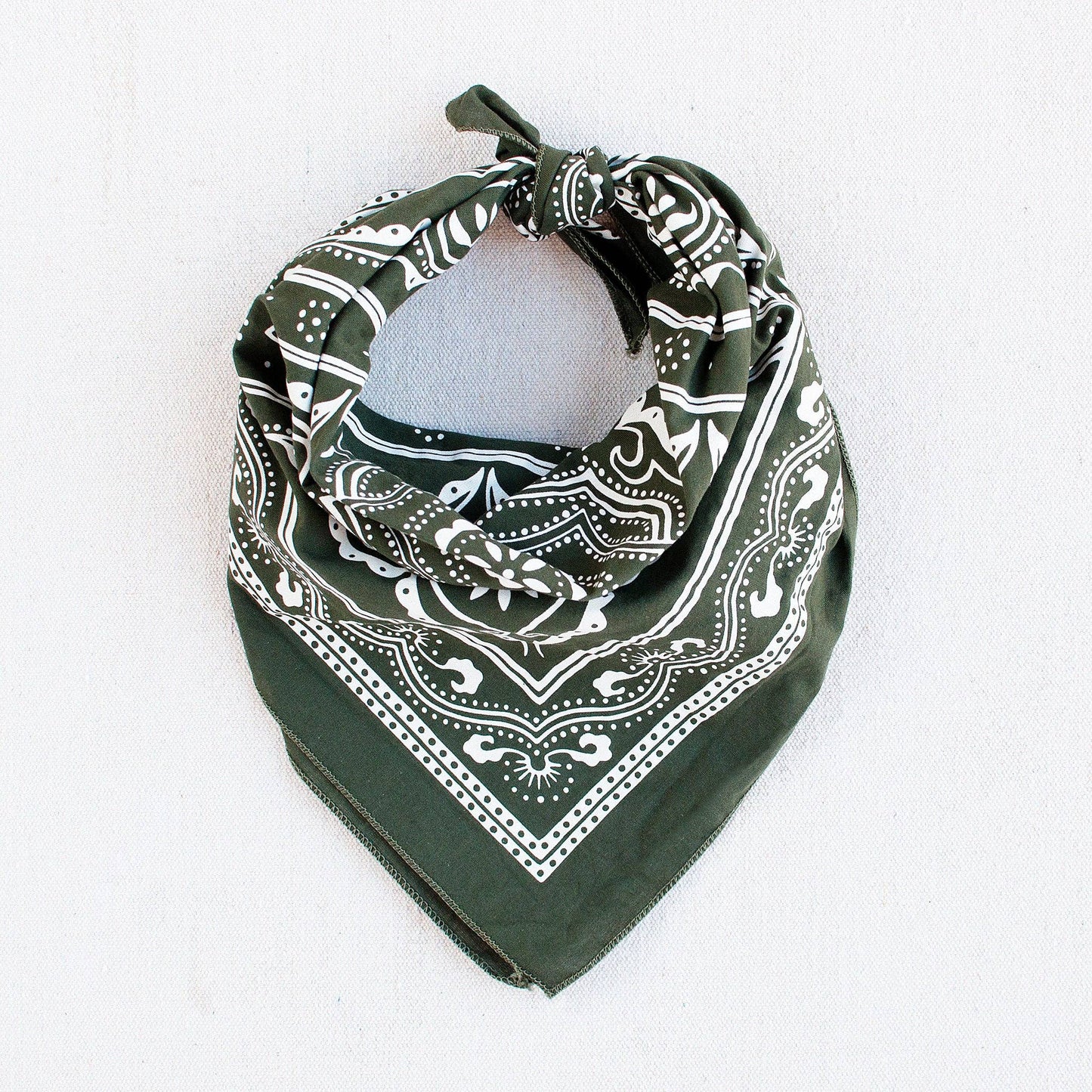 Western Bandana- Olive’
