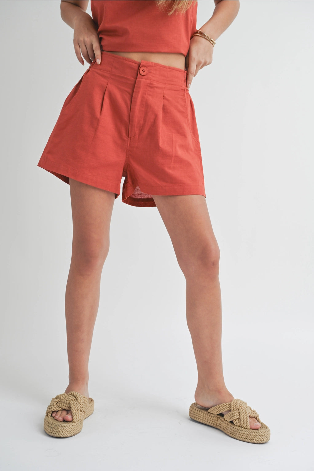 The Romantic Getaway Elastic Waist Band Shorts