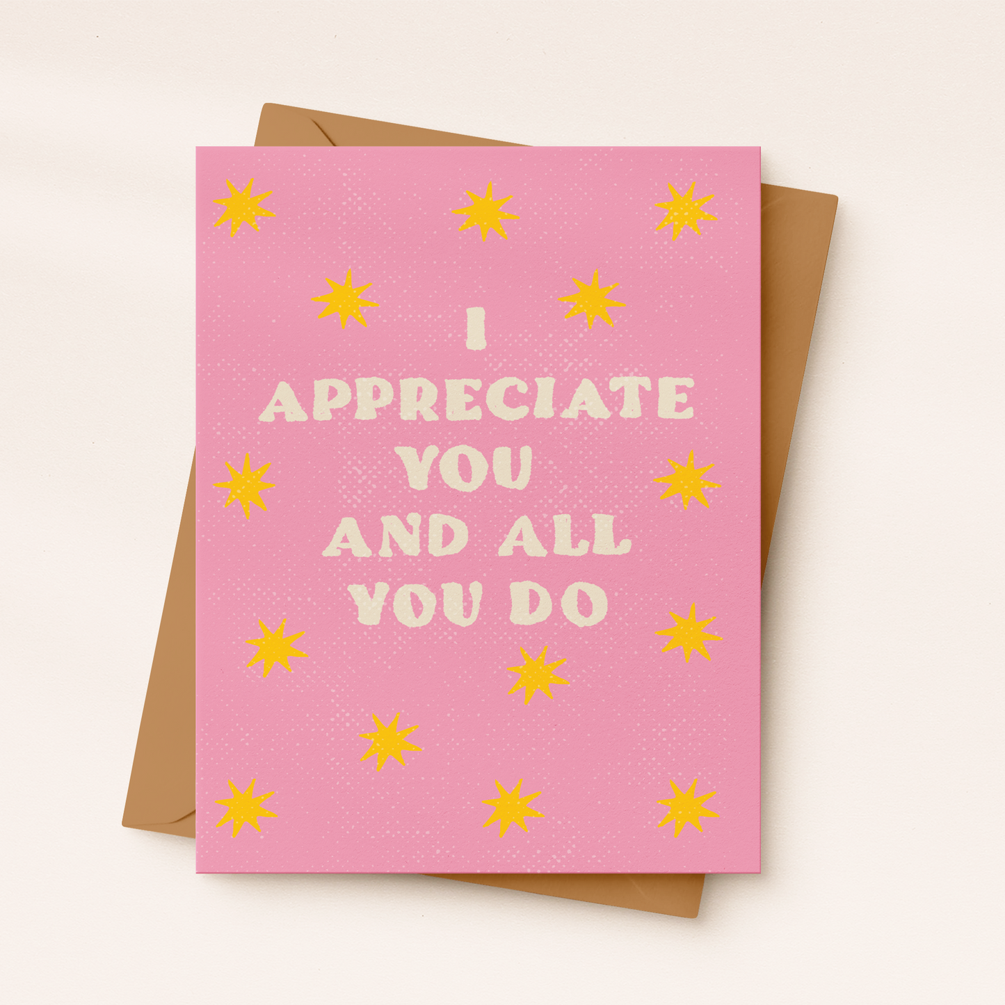 I Appreciate You Card | Star Card | Mother’s Day Card