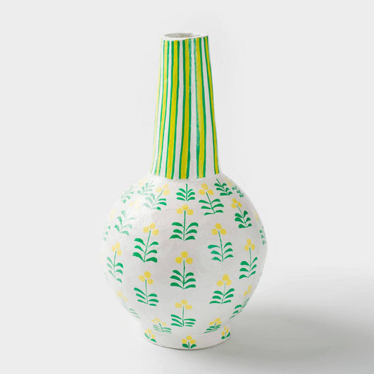 Meadow Paper Mache Vase